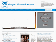 Tablet Screenshot of oregonwomenlawyers.org